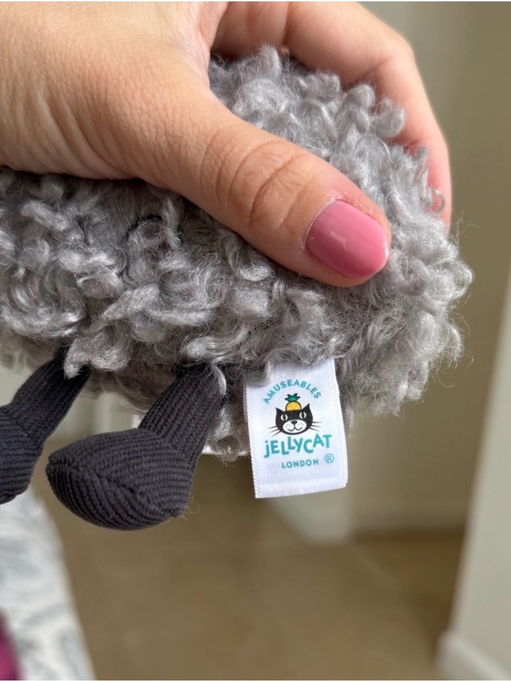 AUTHENTIC Jellycat Amuseables Storm Cloud Bag Charm Keychain - Picture 4 of 5